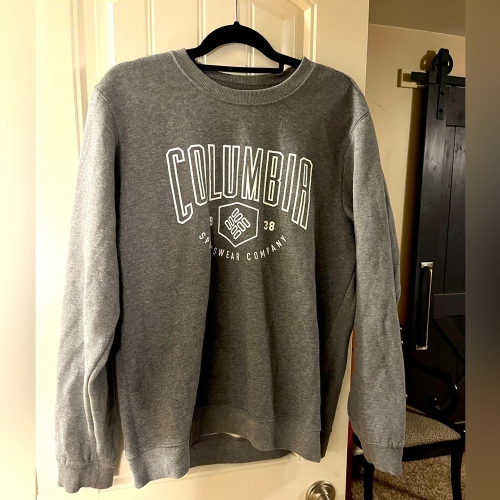Columbia Men's Hart Mountain Regular-Fit Fleece Logo Crewneck, size M